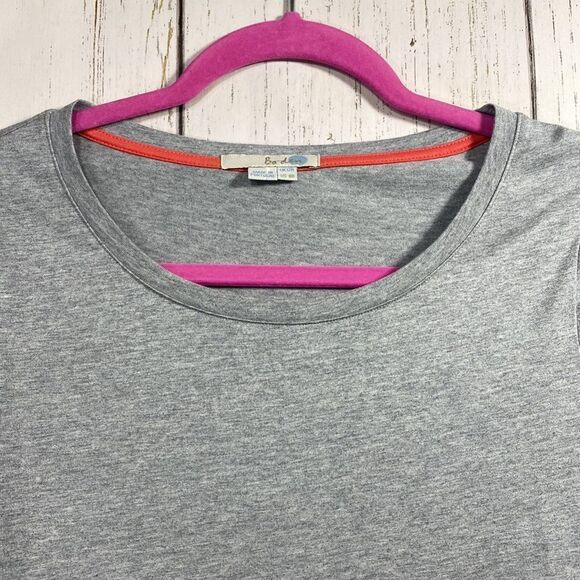 Boden Colorblock T Shirt Dress Gray with Orange Hem Womens Size 8 Minimalist - Picture 5 of 16